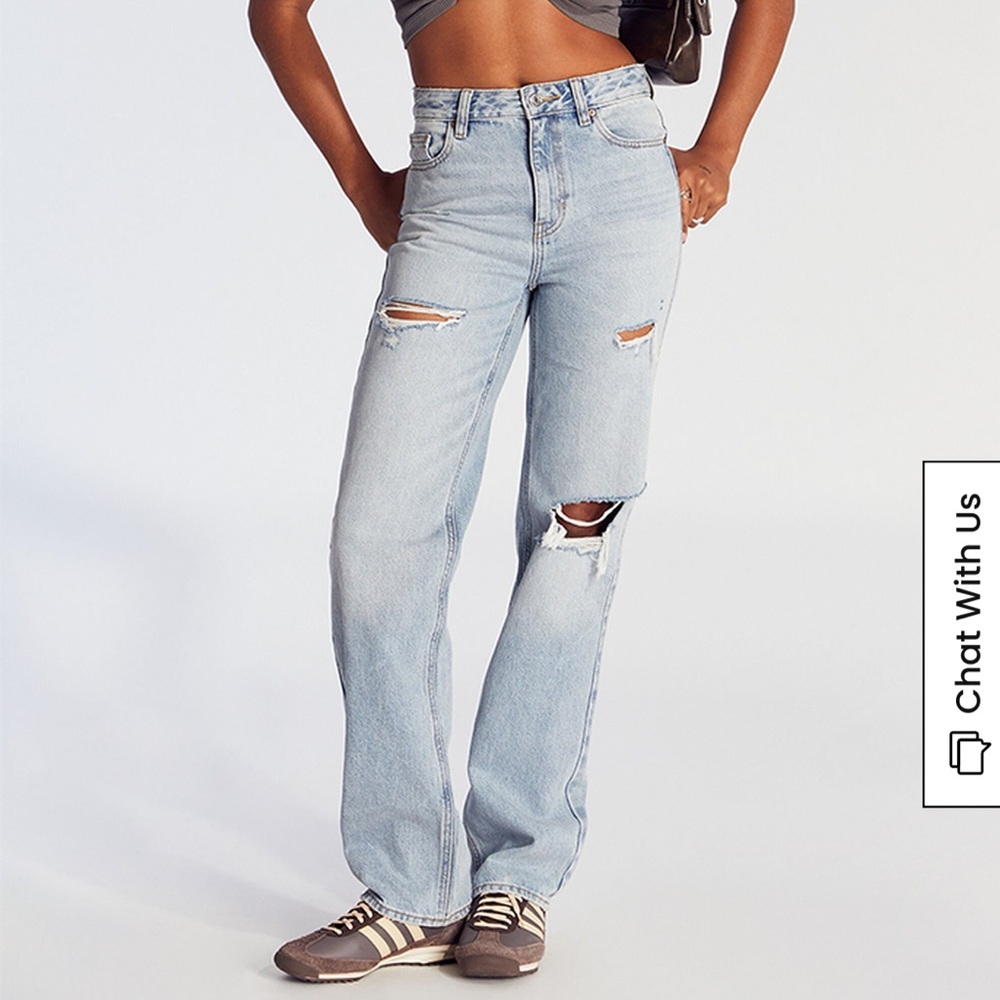 PACSUN '90s Boyfriend Jeans Ripped Medium Wash Jeans